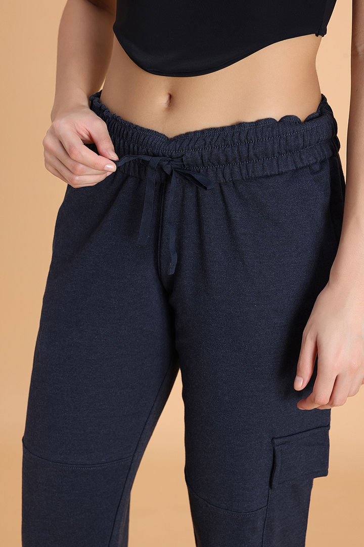 Zivame Knit Cotton Lifewear Bottom - Navy Blazer — image 6